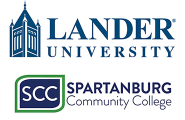 Lander and Spartanburg Community College logos