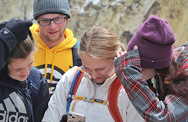 students on study tour