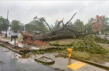 destruction from Hurricane Helene