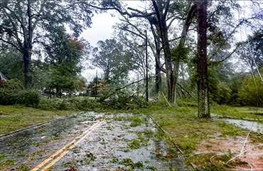 destruction from Hurricane Helene