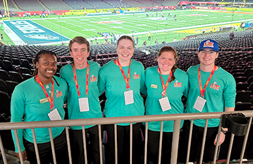 Lander students at Super Bowl