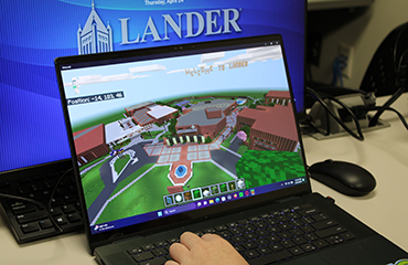 Lander University in Minecraft game