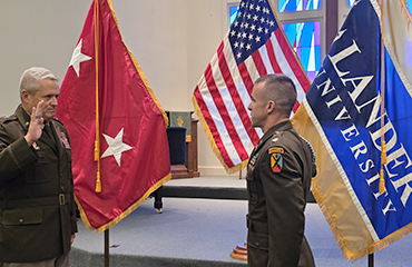 Maj. Gen. Jeff Jones and Lt. Col. Ed Moore