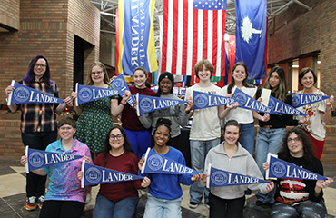 students studying abroad celebration