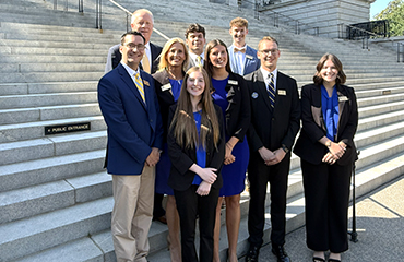 lander officials at higher education day