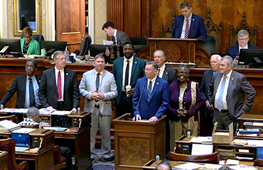 state legislators recognizing Lander basketball